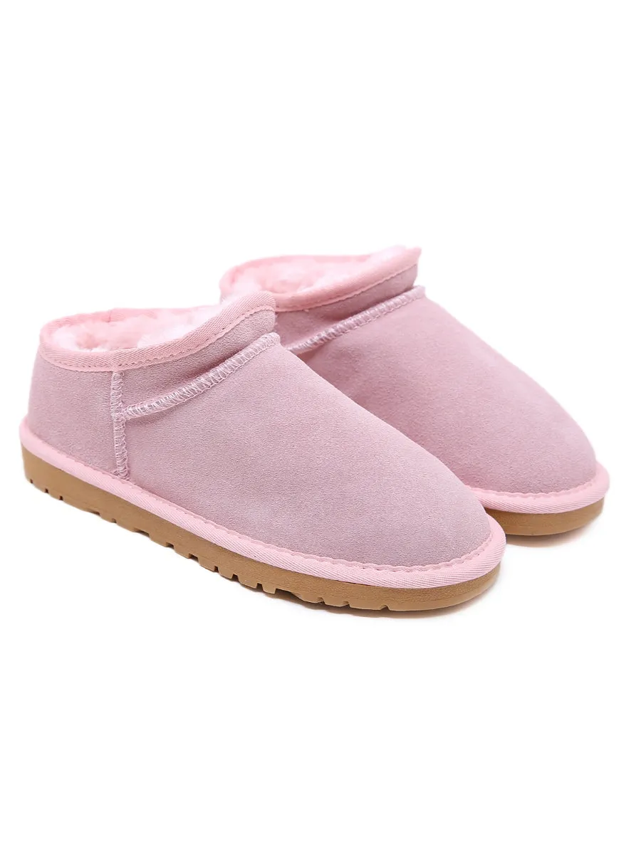 Fur-Lined Suede Tasman Slipper Ankle Boots