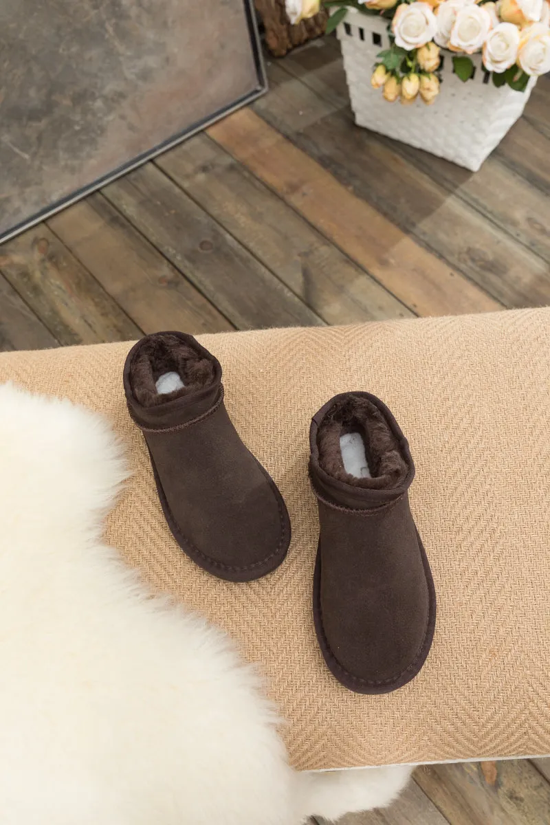 Fur-Lined Suede Tasman Slipper Ankle Boots