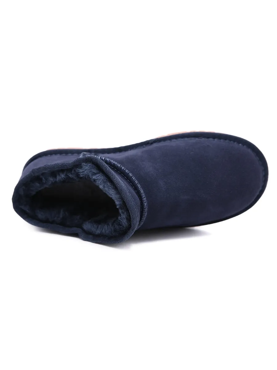 Fur-Lined Suede Tasman Slipper Ankle Boots