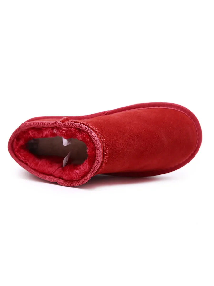 Fur-Lined Suede Tasman Slipper Boots