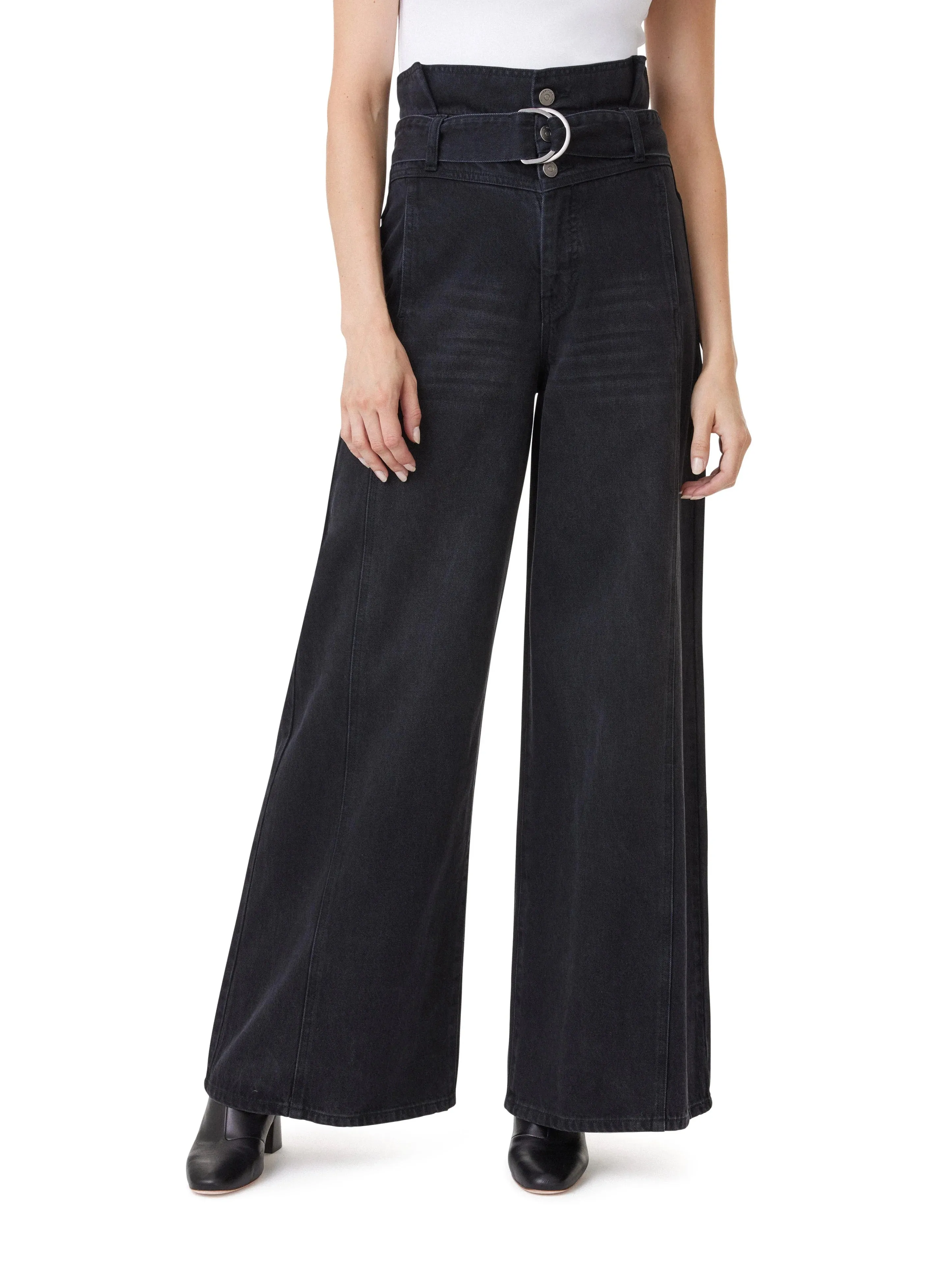 Gabbie Paperbag Extreme Wide Leg Jeans
