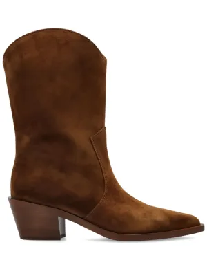 Gianvito Rossi suede Western boots