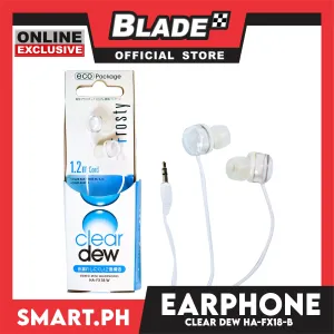 Gifts Earphone Clear Of Dew HA-FX18-B (Assorted Designs and Colors) 1.2m Cord, Good Sound Quality