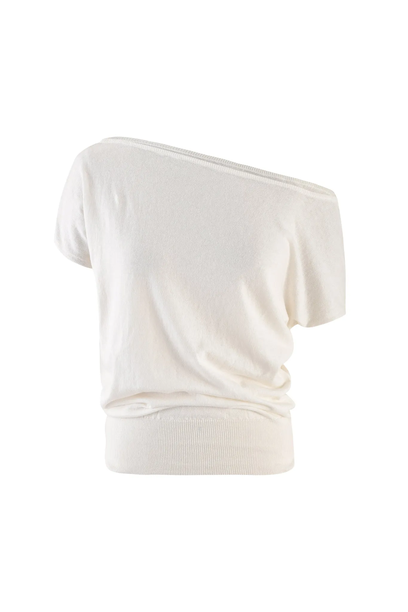 GISELLE SHORT SLEEVE TOP - WHITE