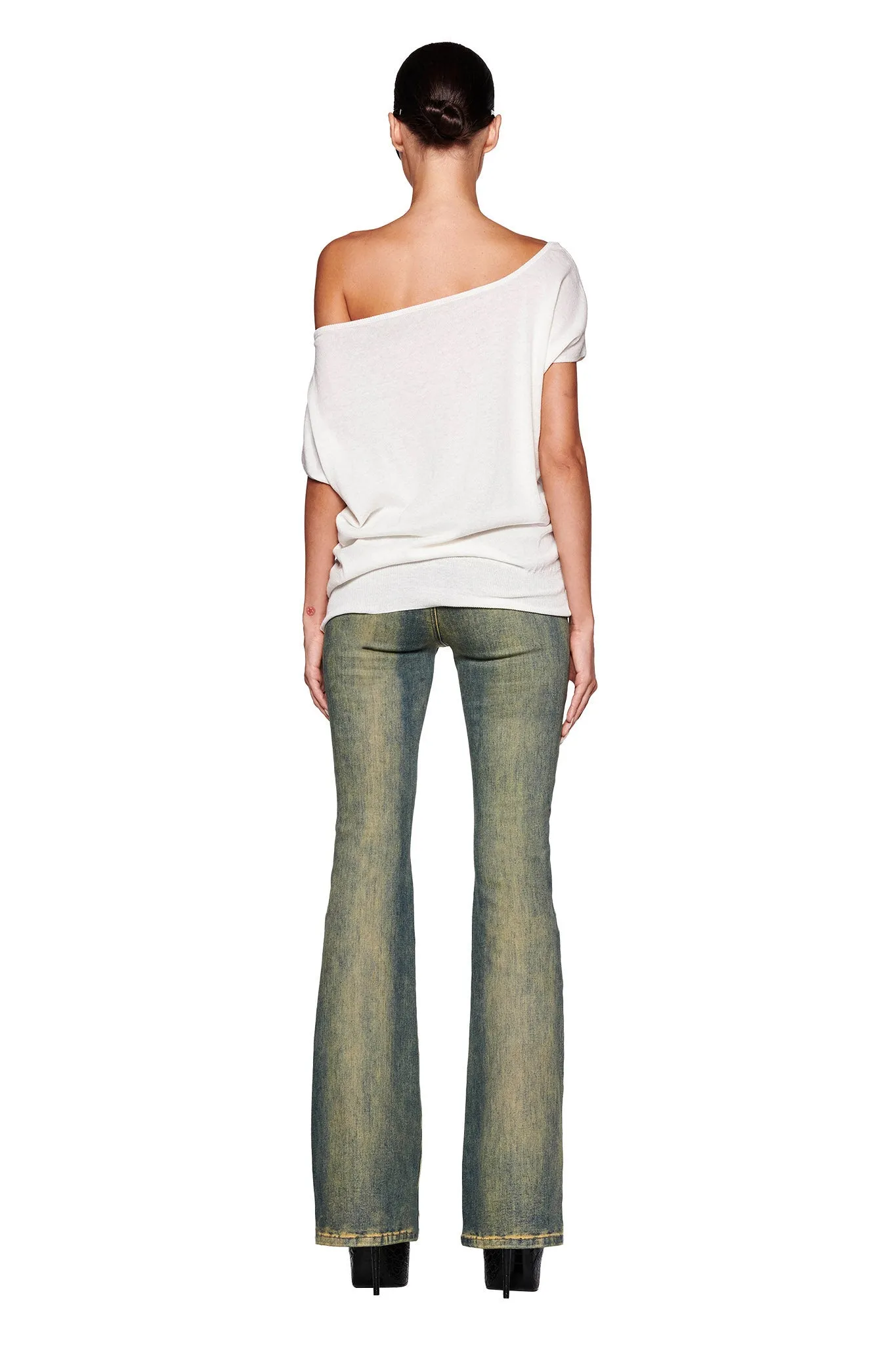 GISELLE SHORT SLEEVE TOP - WHITE