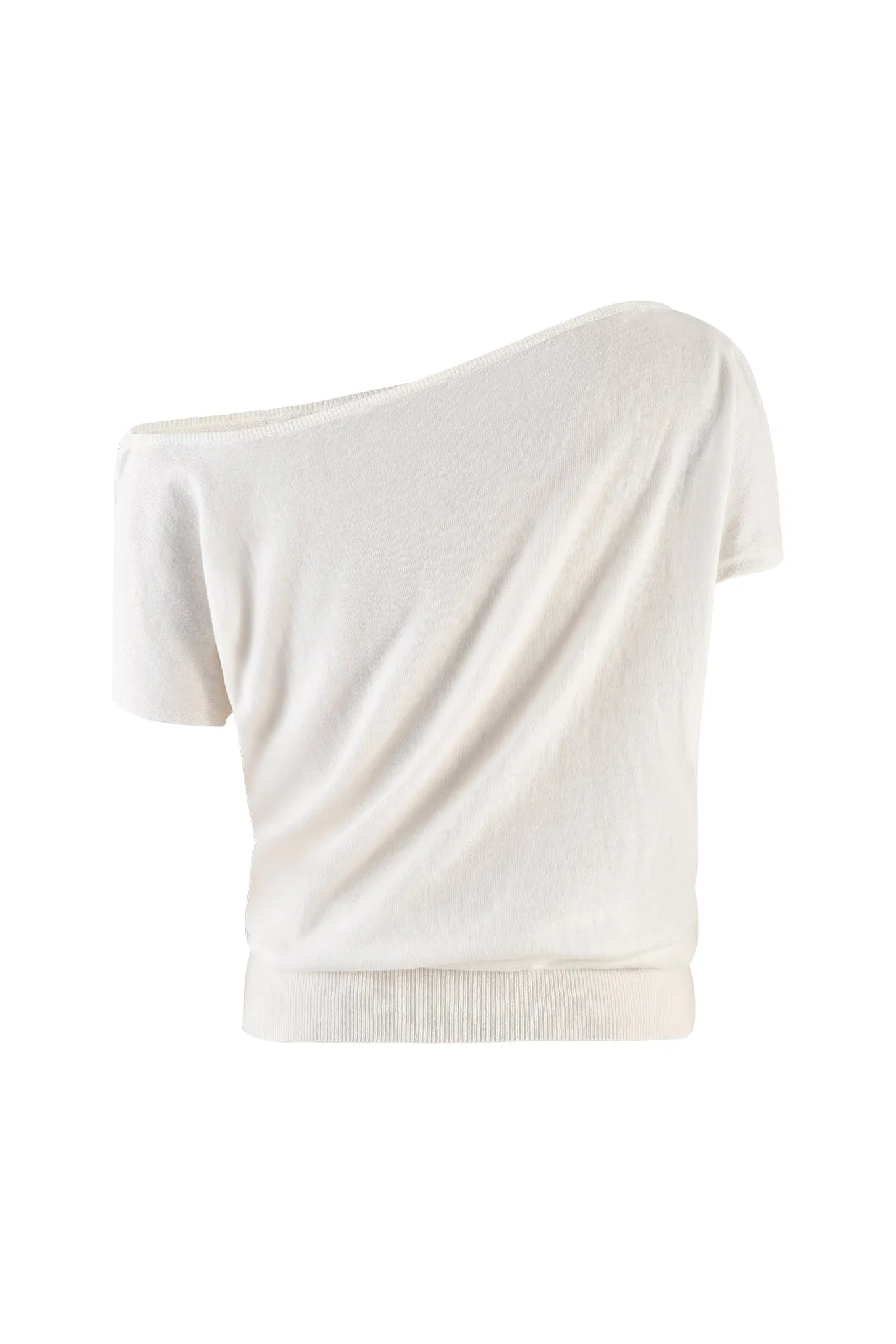 GISELLE SHORT SLEEVE TOP - WHITE