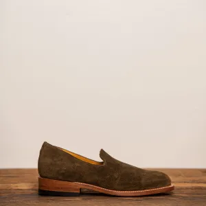 Green Suede Loafer