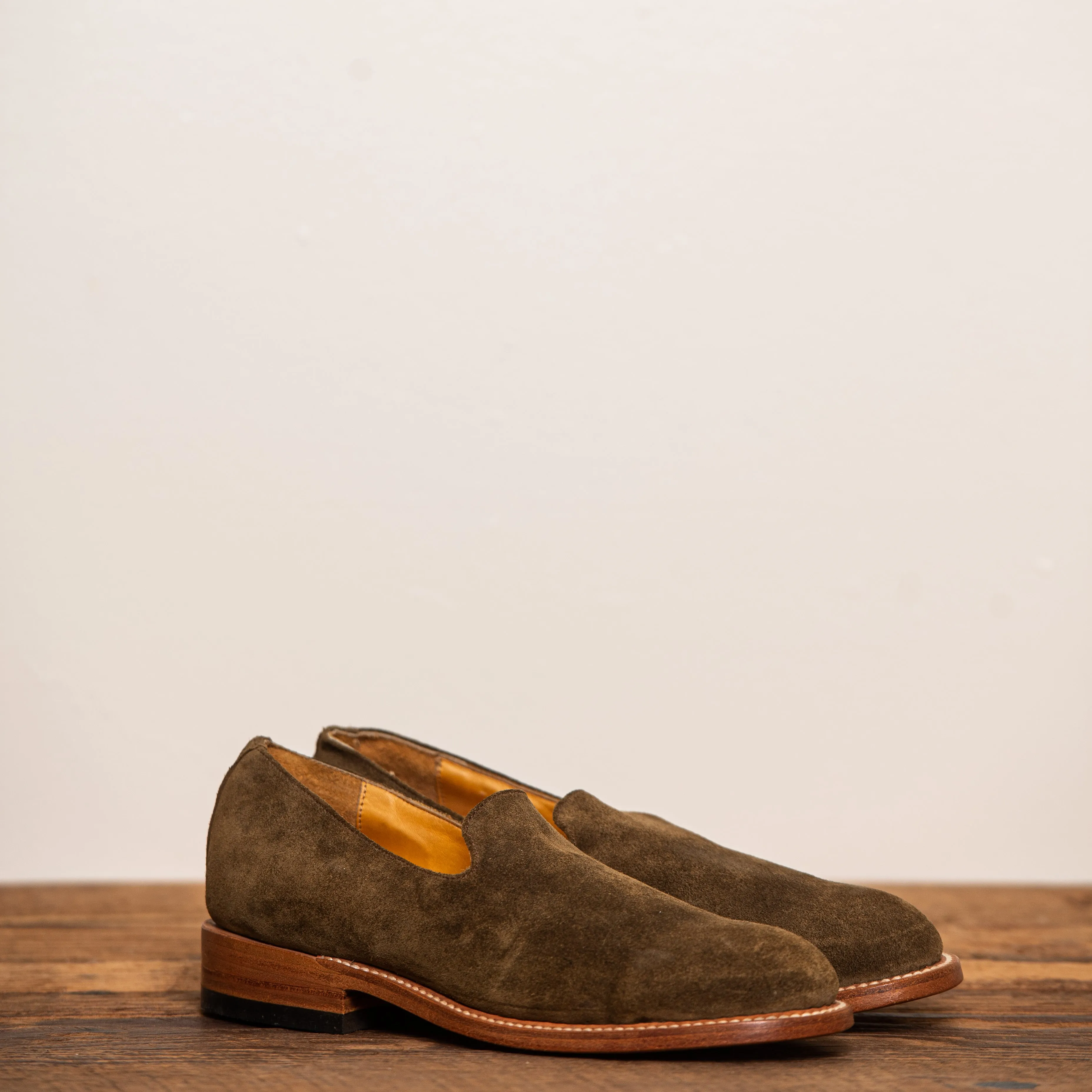 Green Suede Loafer