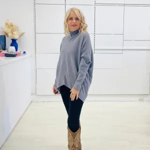 Grey Luxe Knit Jumper