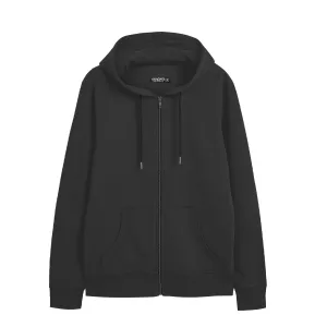 Hangree Super Solid Fleece Hoodie - Gray Black