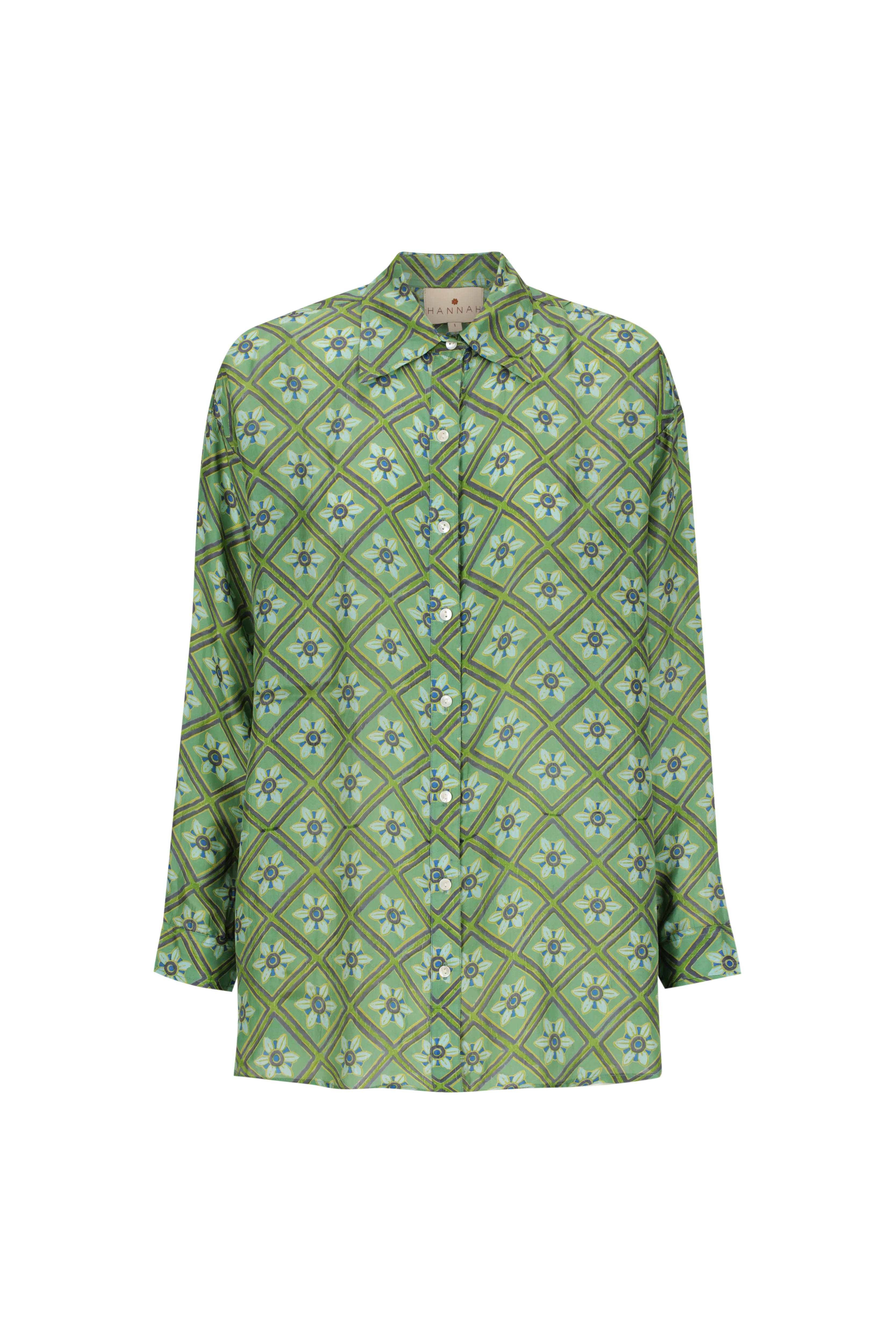 Hannah Artwear, Stevie Shirt | Talavera Emerald