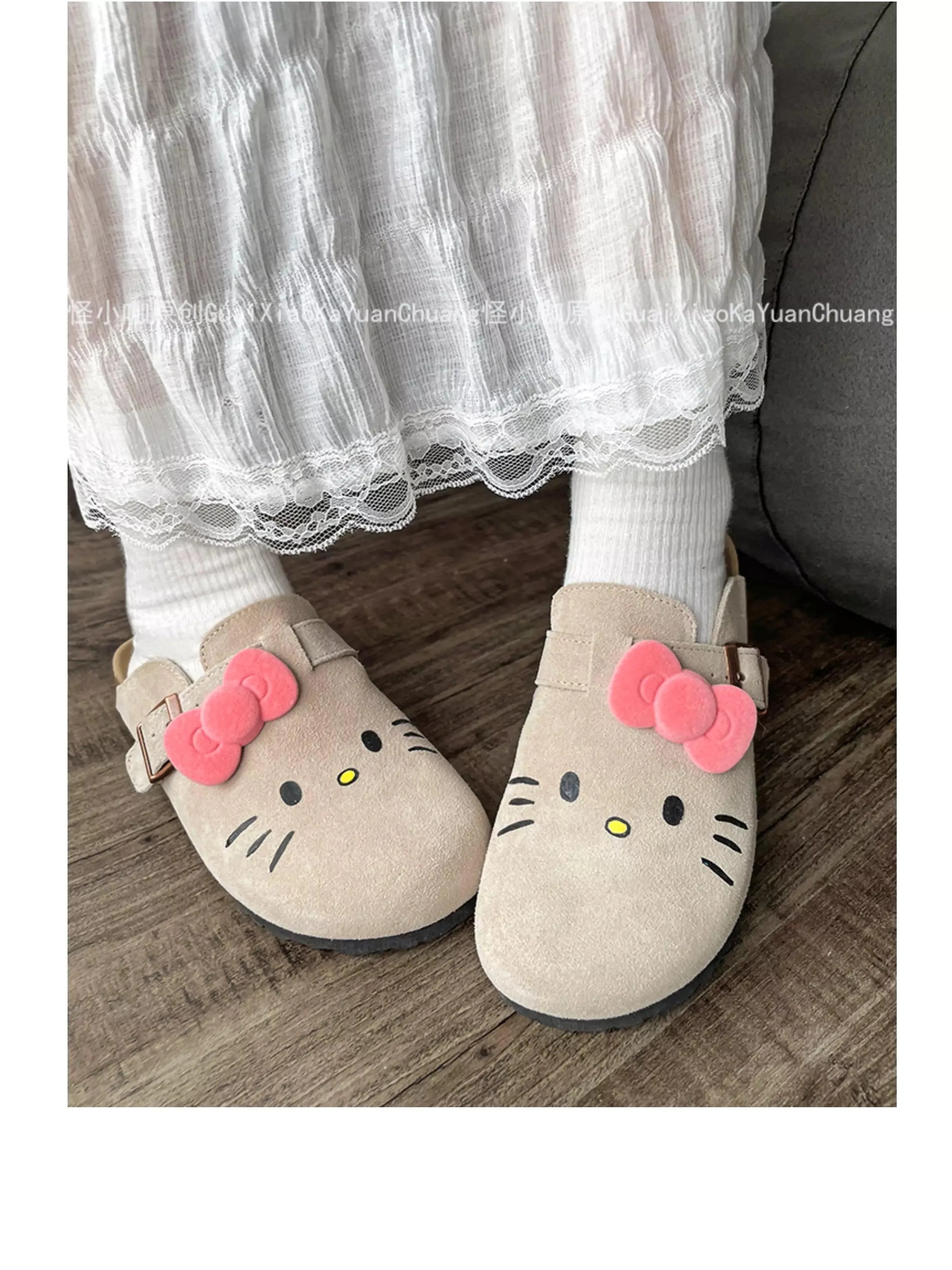 Hello Kitty Suede Soft Footbed Clogs for Women (US size)