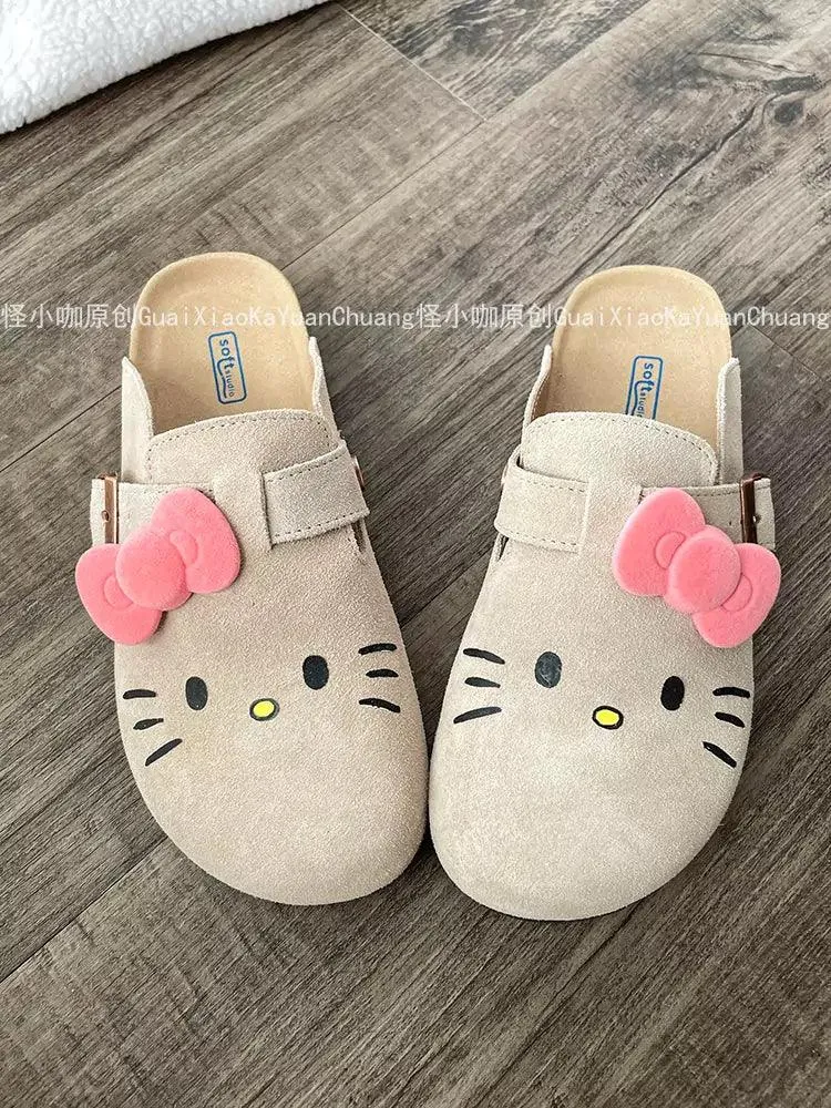 Hello Kitty Suede Soft Footbed Clogs for Women (US size)