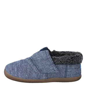 House Slipper Tiny Navy Chambray