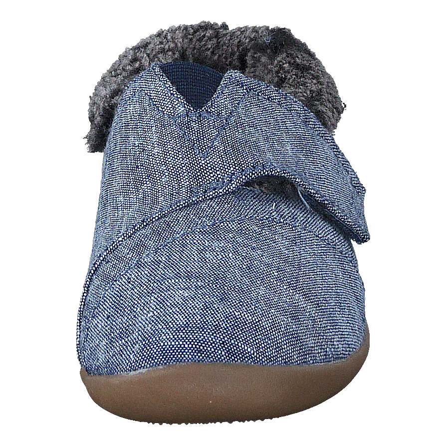 House Slipper Tiny Navy Chambray