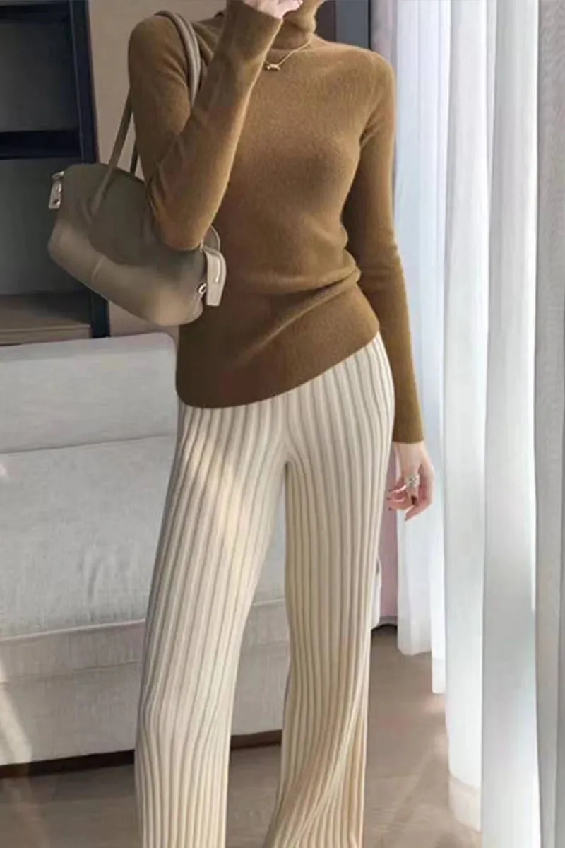 HPR1155 Luxe Ribbed Knit Pants