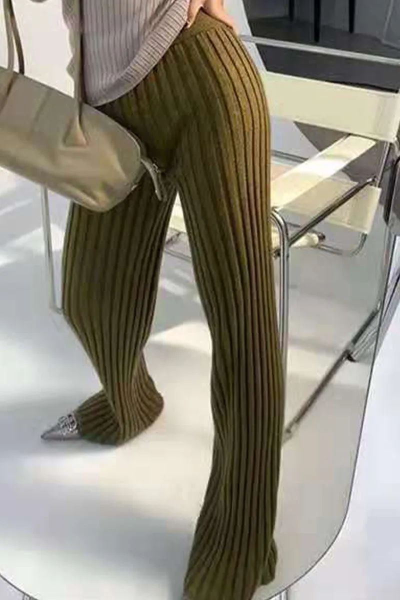 HPR1155 Luxe Ribbed Knit Pants