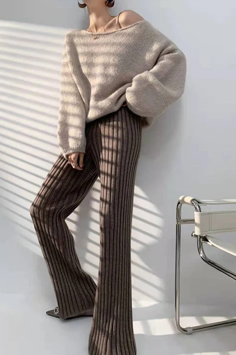 HPR1155 Luxe Ribbed Knit Pants