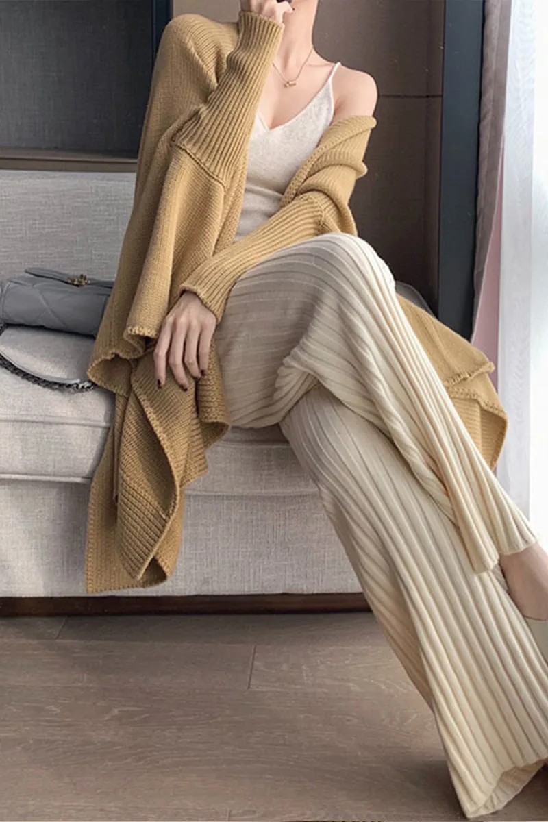 HPR1155 Luxe Ribbed Knit Pants