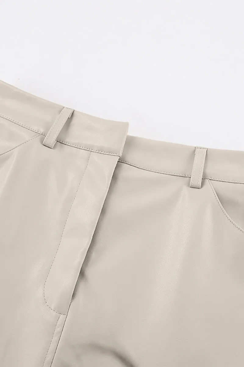 HWT1079 Sleek Slit Midi Skirt