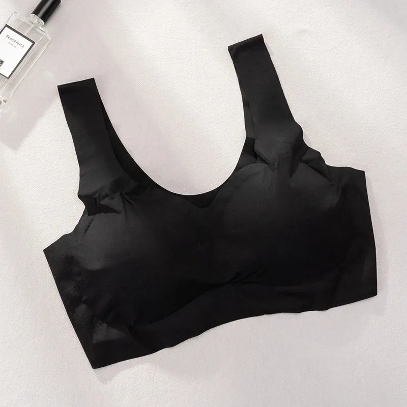 Ice Silk Seamless Push-Up Bralette: Elevate Your Comfort with Sleek Style