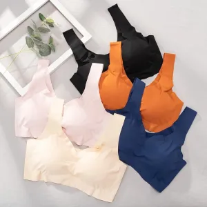 Ice Silk Seamless Push-Up Bralette: Elevate Your Comfort with Sleek Style