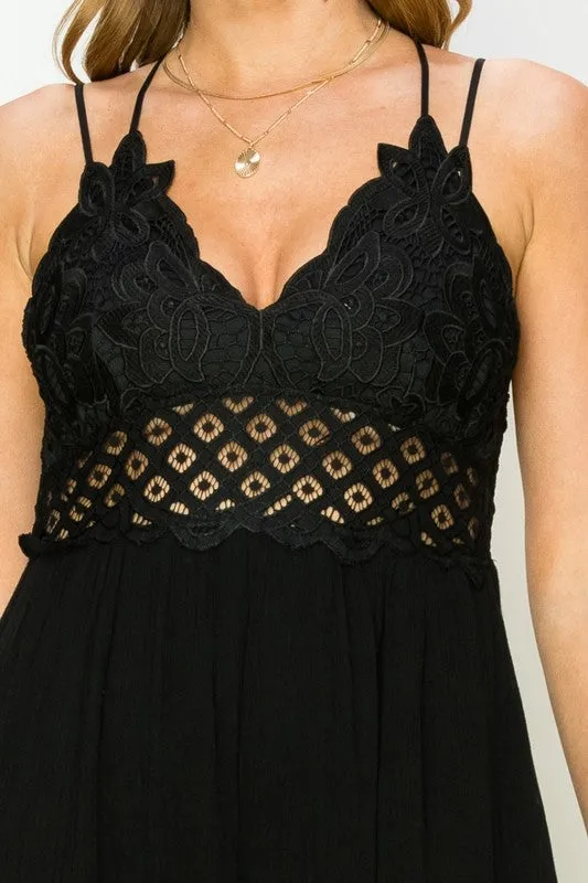 In Love Bustier Lace Maxi Dress – Romance in Every Detail