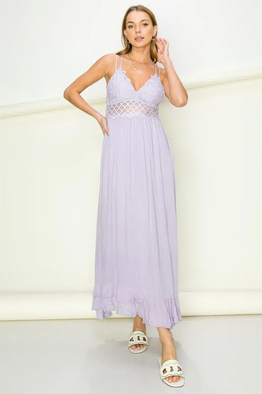 In Love Bustier Lace Maxi Dress – Romance in Every Detail