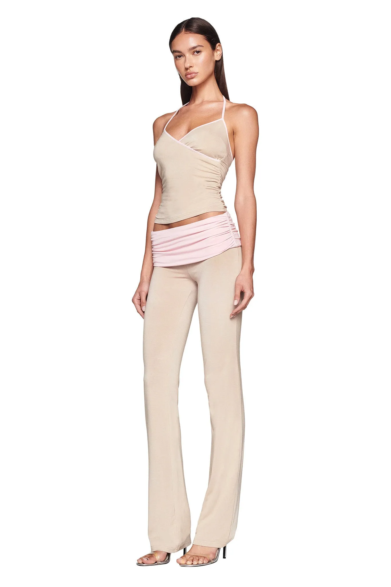 JANNIS TANK - NEUTRAL : TAN/PINK