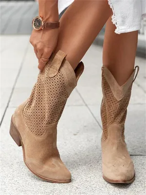 Jessica's White Cowboy Boots