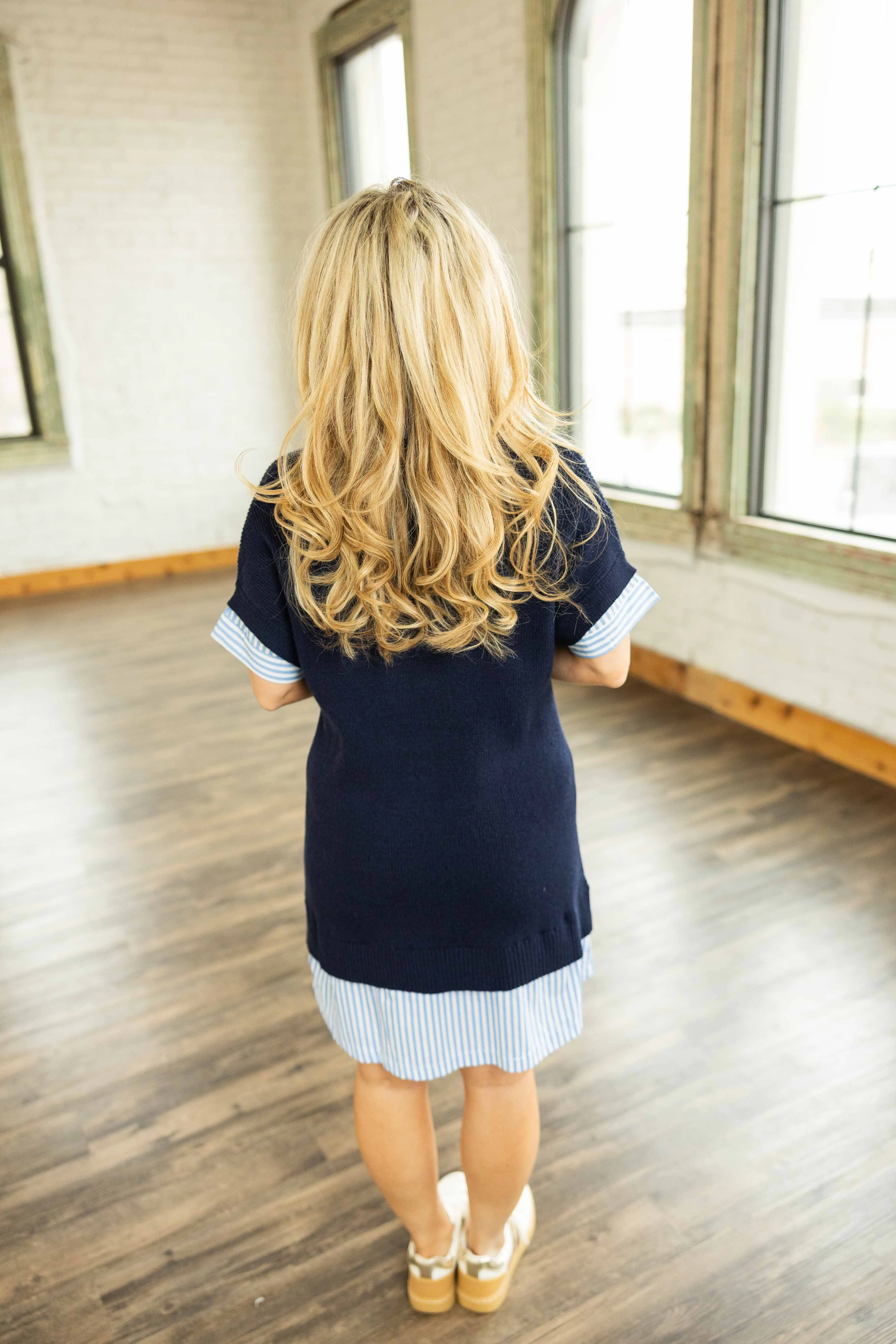 JULIETA TWO-FER SWEATER DRESS