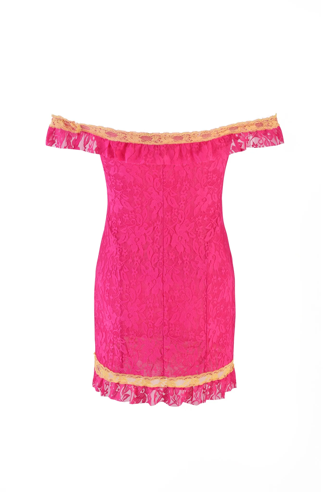 KANDYCE DRESS - PINK/YELLOW
