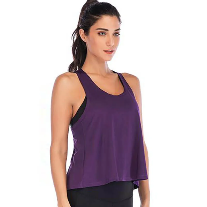 Kate Sleeveless Open Back Wrap Tie Tank Top