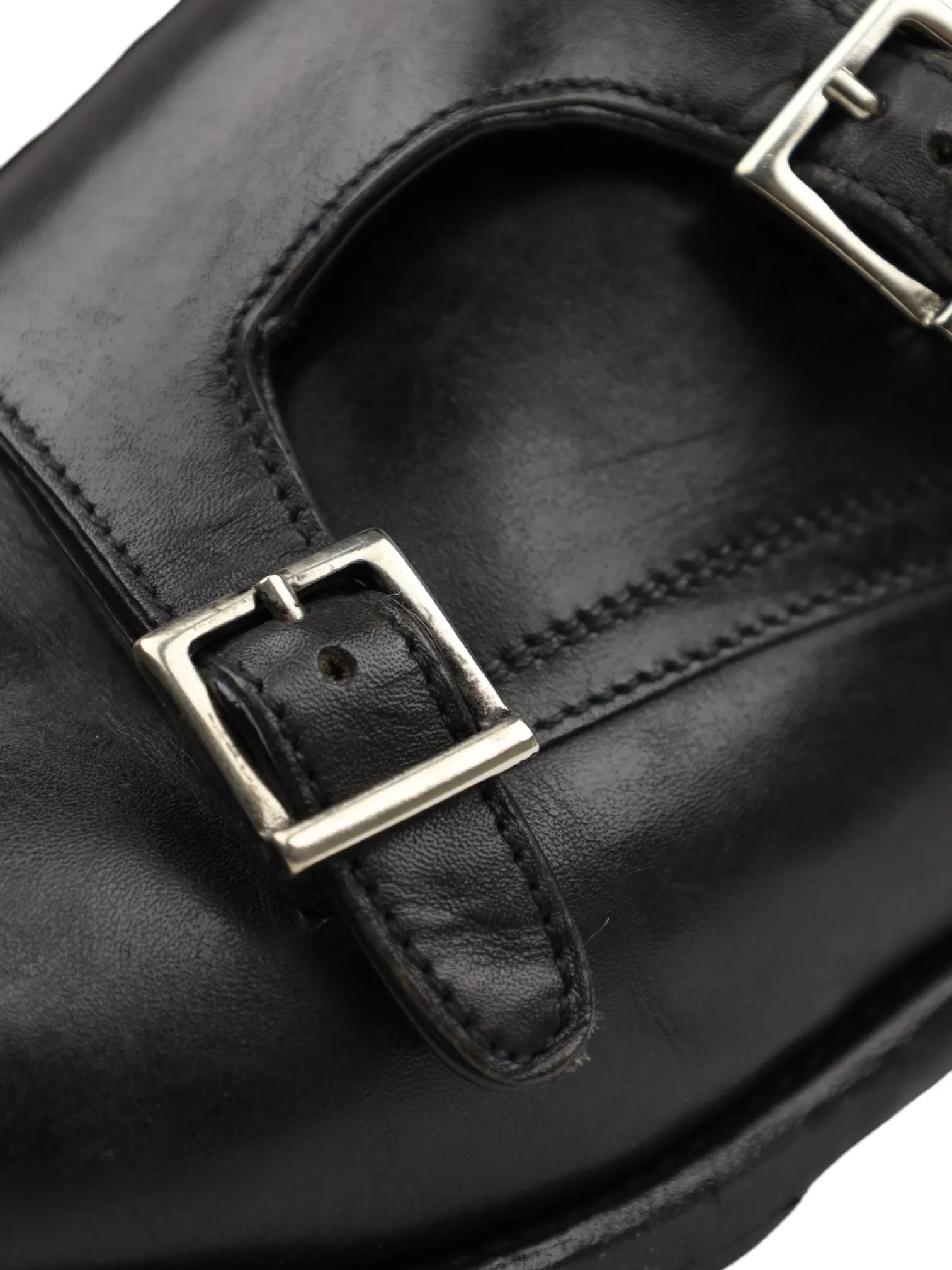 Kiton Black Double-Monk Shoes