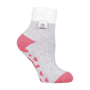 Ladies Cuddly Fluffy Sliper Bed Socks with Feather Top
