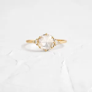 Lady's Slipper Ring, 0.53ct. Natural Rose Cut
