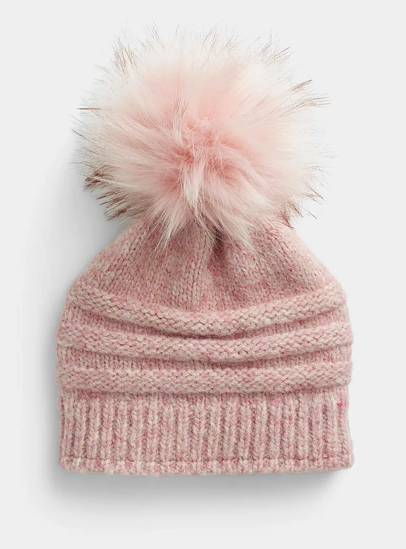 Lama Alpaca Faux Fur Beanie