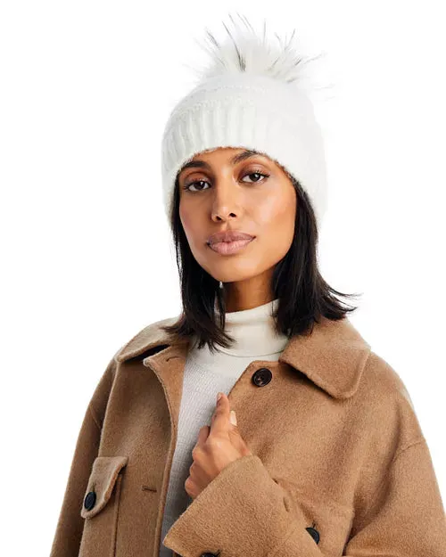 Lama Alpaca Faux Fur Beanie