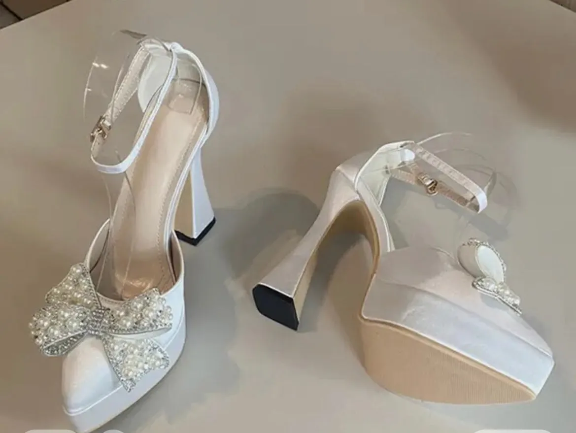 Layla Bow Platform Heels