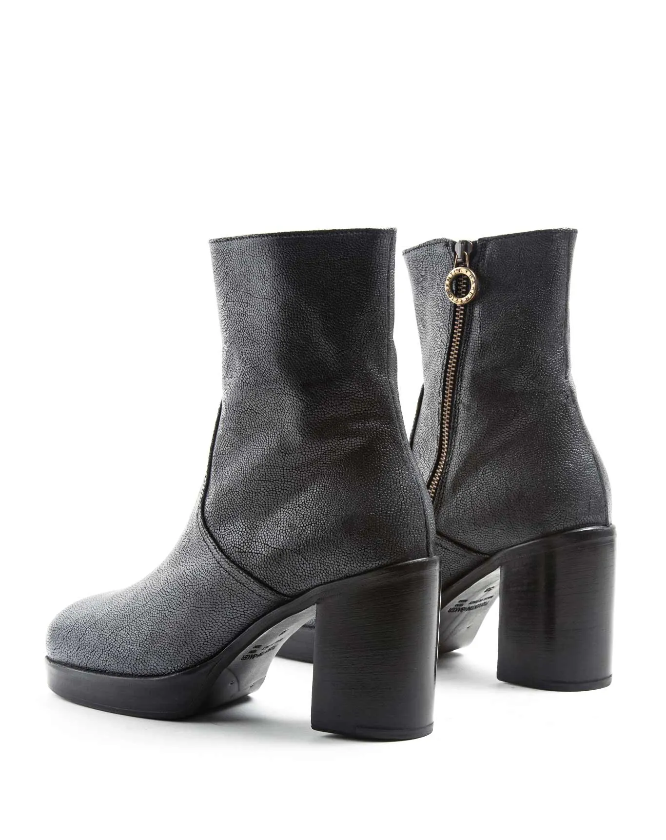 LIL Silver Leather Boots