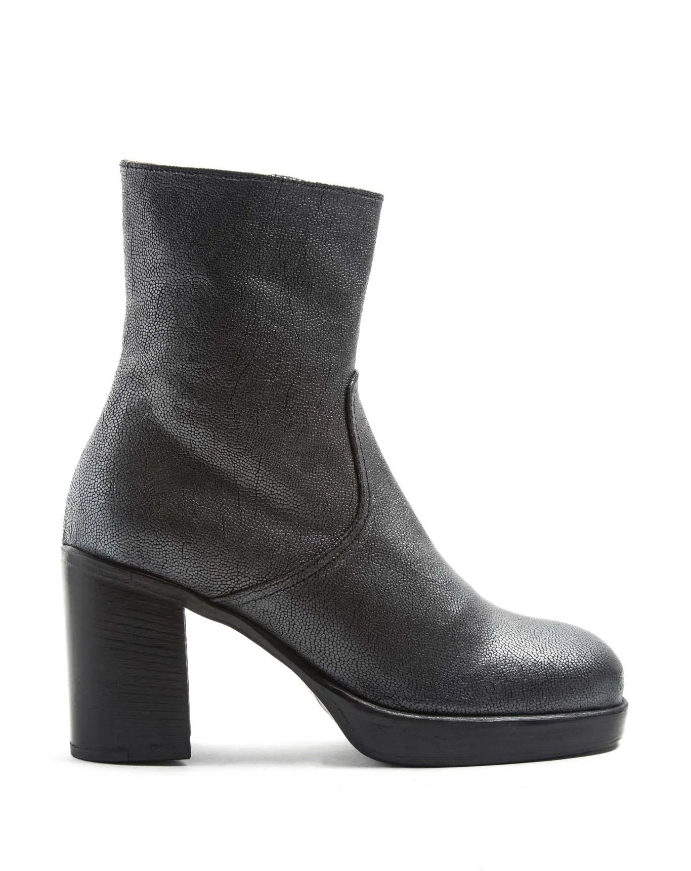 LIL Silver Leather Boots