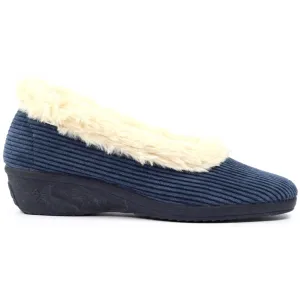 Lunar Glynis Navy Slippers