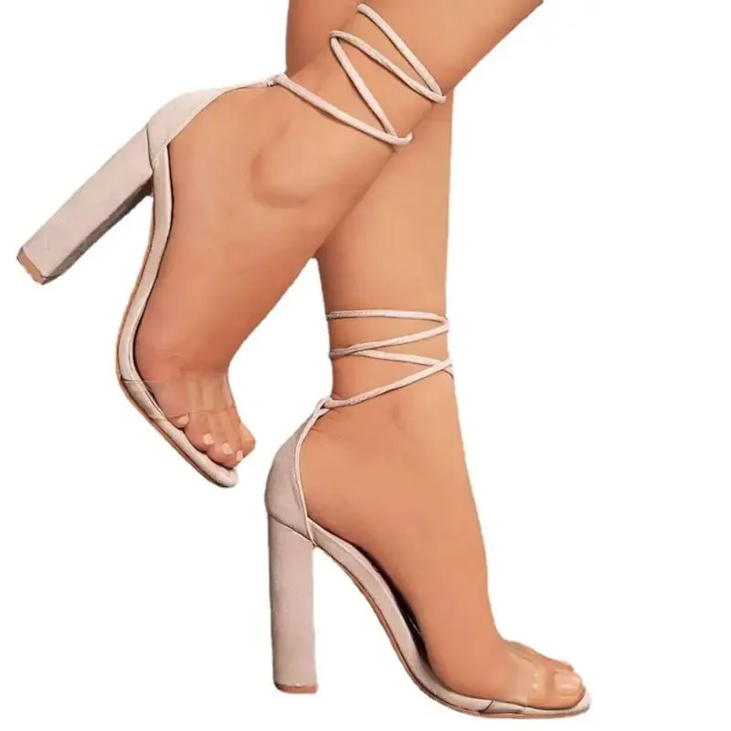 LUXE Ladies Thick Heels | Sizes 36-42 | Synthetic PU | Chic Fashion Sandals