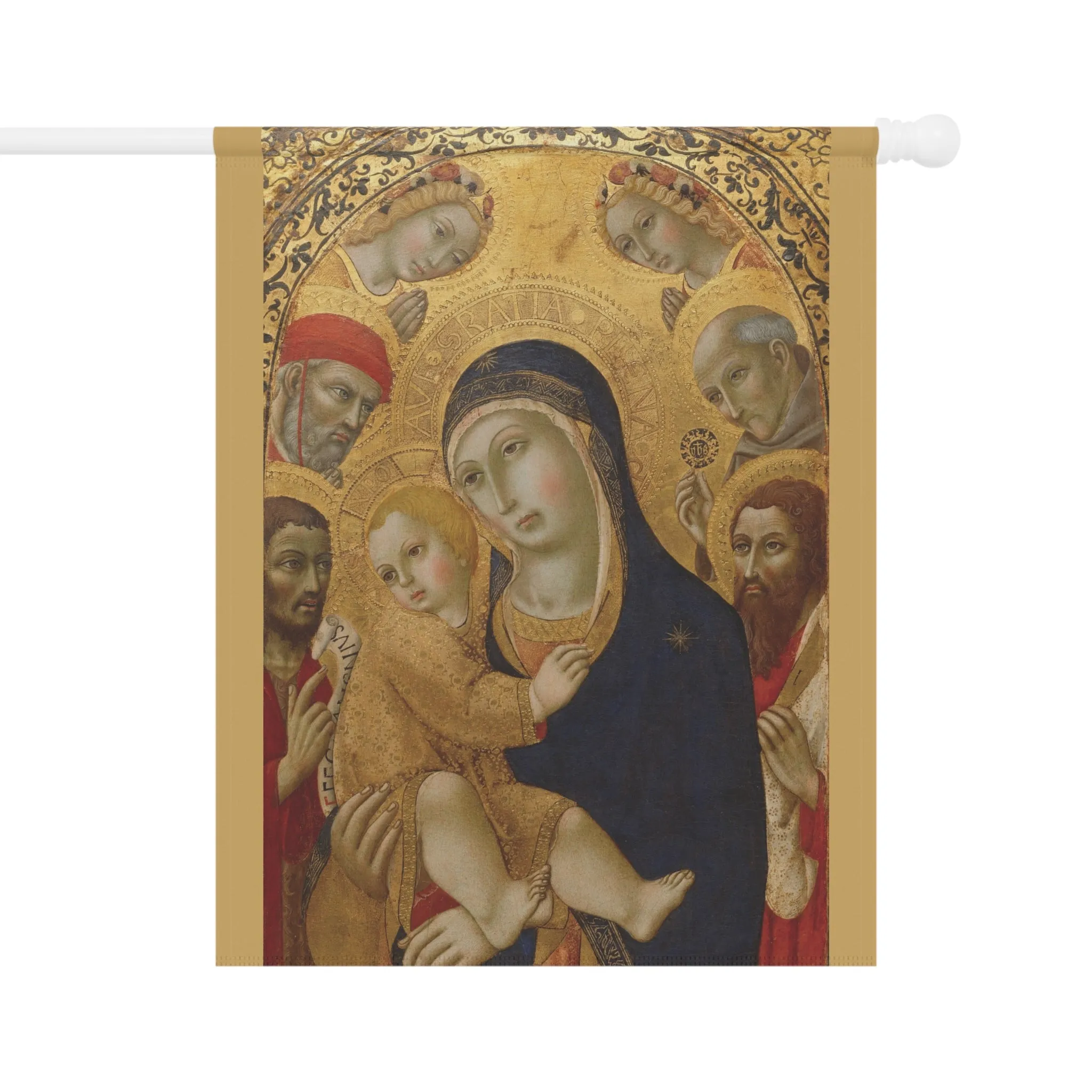 Madonna and Child: Orthodox Catholic Garden Flag