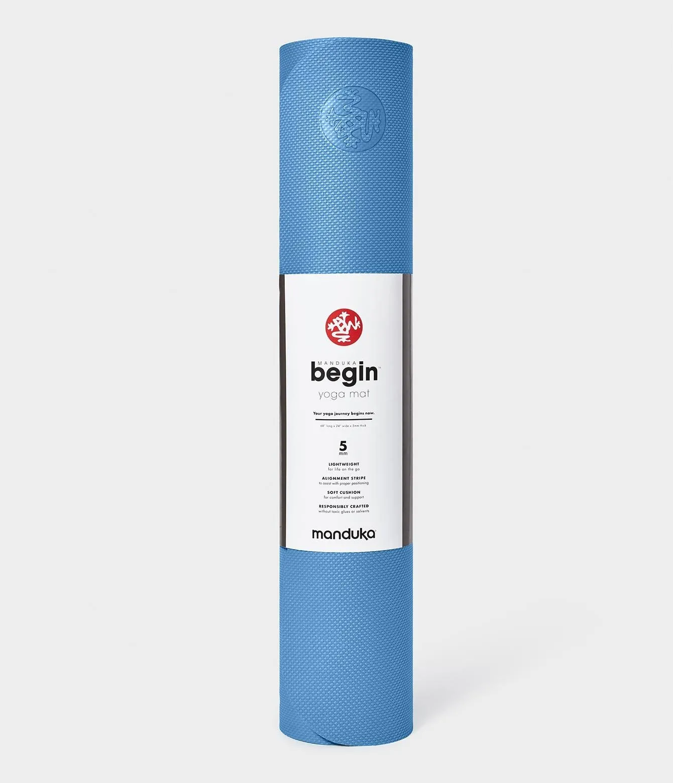 Manduka begin yoga mat 5mm - Light Blue