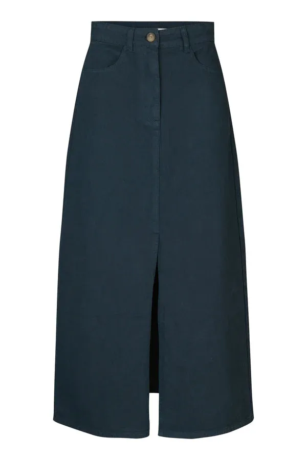 Margie - Canvas drill long skirt