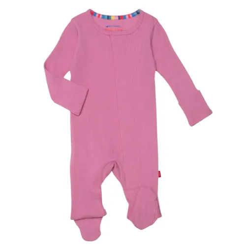 Mauve Organic Cotton Modal Magnetic Footie