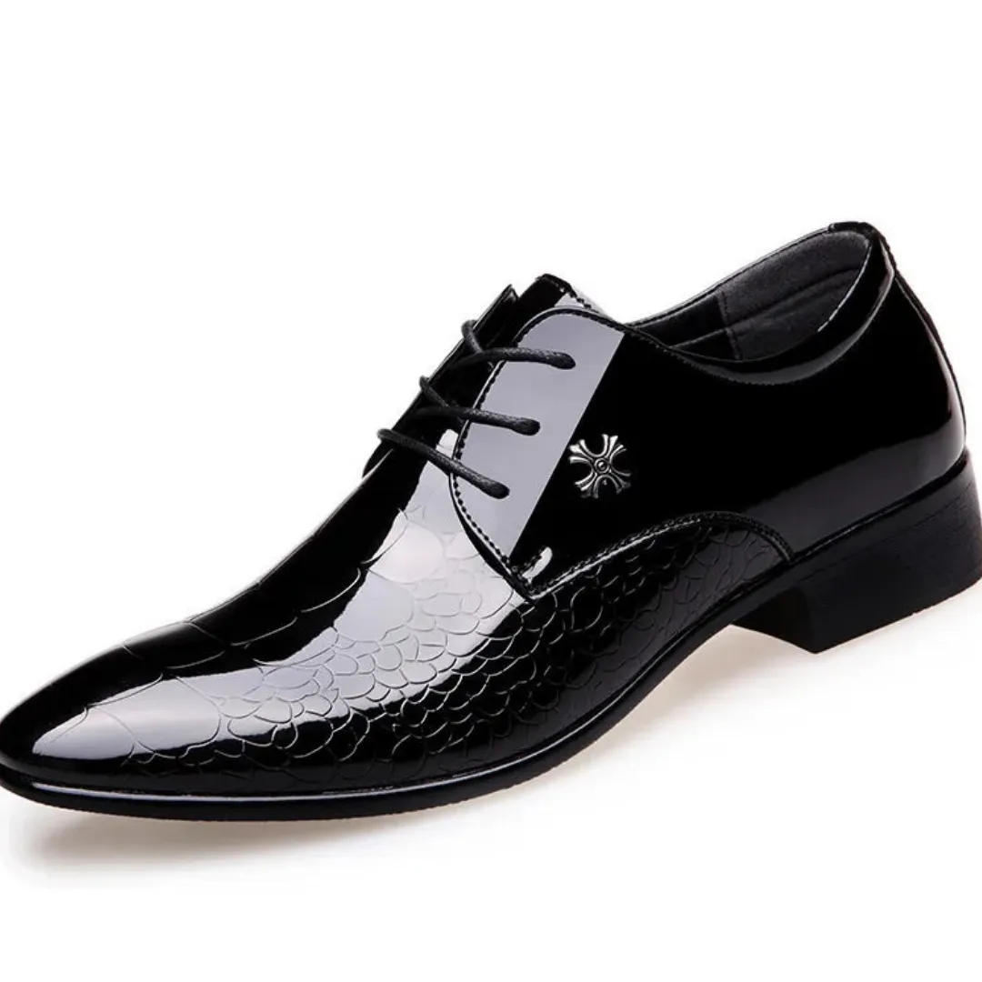 Men's Elegant Lace Up Work Shoes | Black
