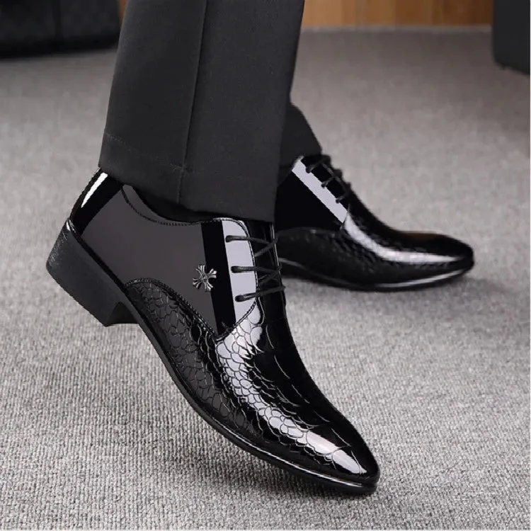Men's Elegant Lace Up Work Shoes | Black