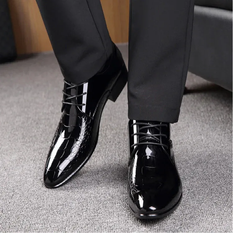 Men's Elegant Lace Up Work Shoes | Black